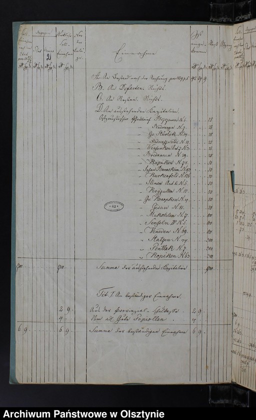 image.from.unit.number "Kirchspiels Schul-Cassen Rechnung von Kruklanken"