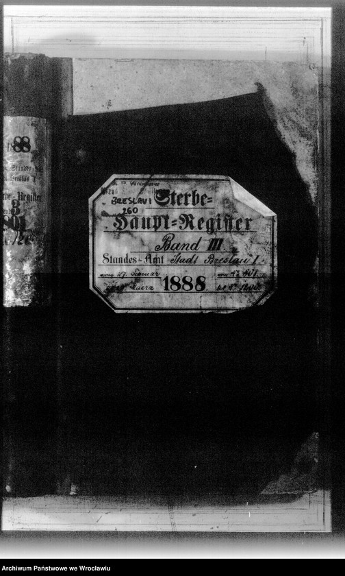 image.from.unit.number "Sterbe-Haupt-Register Breslau I 1888 Band 3"
