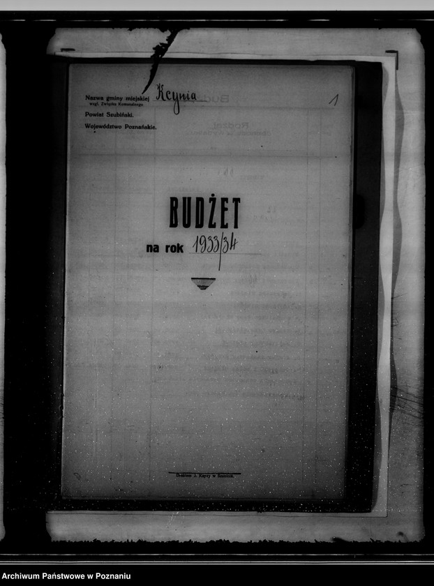 Obraz 5 z jednostki "Budżet na rok 1933/34 miasta Kcyni"