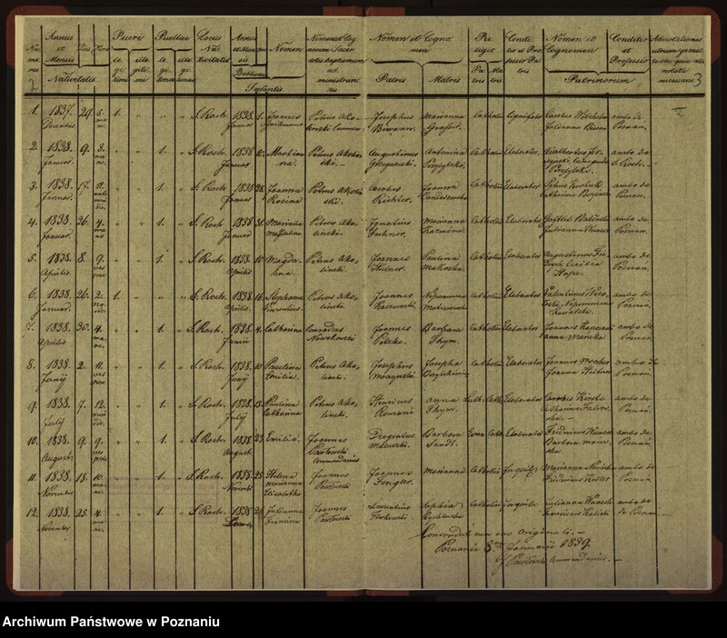 Obraz 4 z jednostki "Duplicat baptisatorum, copulatorum, mortuorum"