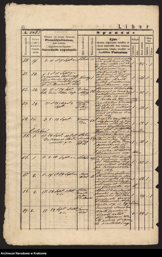 Obraz 15 z jednostki "[Księga małżeństw]"