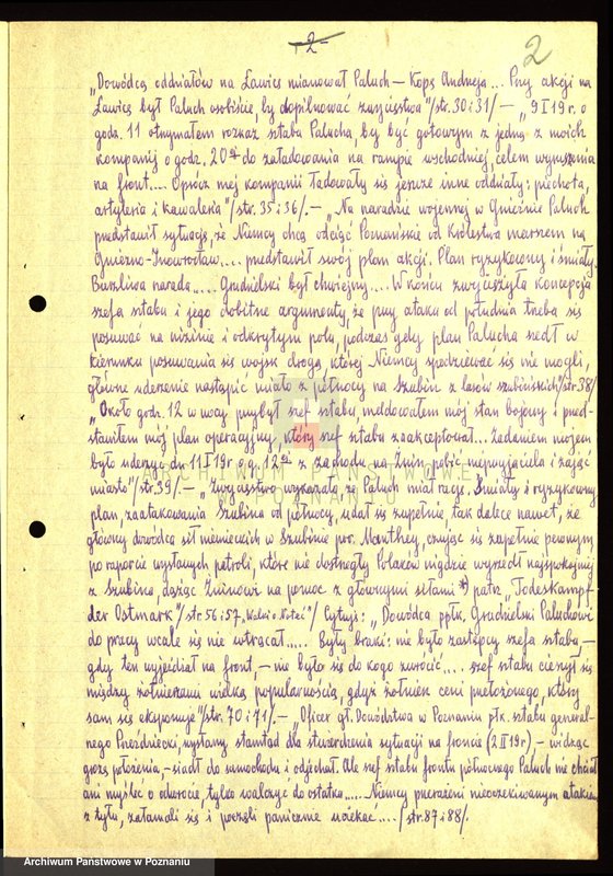 Obraz 8 z jednostki "Opinie powstańców i działaczy polityczno - społecznych oraz autorów historycznych publikacji o Mieczysławie Paluchu zebrane przez Jadwigę Krauze."