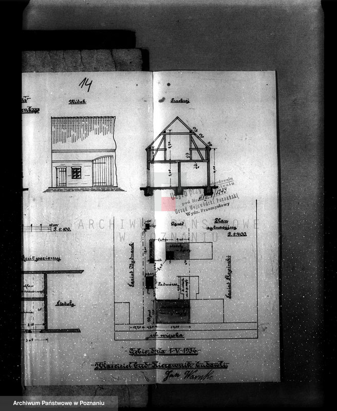 Obraz 19 z jednostki "Zatwierdzenie zakładu przemysłowego /rzeźnia i warsztat/ Jan Warnke, Gębice pow. czarnkowski"