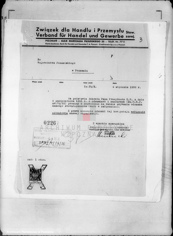 Obraz 7 z jednostki "/Verland fur Handel und Gewerbe/ Poznań"