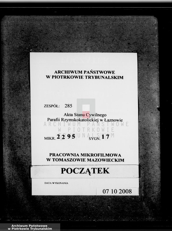 Obraz 1 z jednostki "[Księga duplikat aktów urodzonych, zaślubionych i zmarłych]"