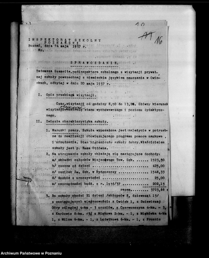 Obraz 20 z jednostki "Prywatna Szkoła Powszechna z niemieckim językiem nauczania Owińska powiat Poznański"