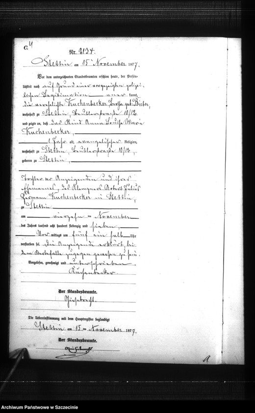 Obraz 7 z jednostki "Sterbe-Register (Neben-Register) Band VI"