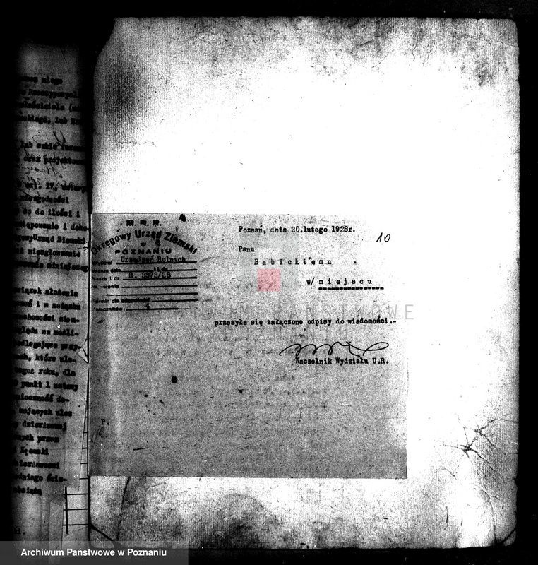image.from.unit.number "Majątek Wroniawy i Białuty-Dębina powiatu wolsztyńskiego wyłączenie z art. 4 i 5 ustawy o wykonaniu reformy rolnej"