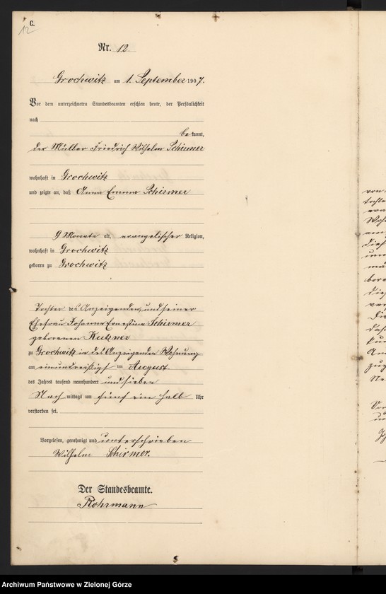 Obraz 14 z jednostki "Sterbe-Haupt-Register"