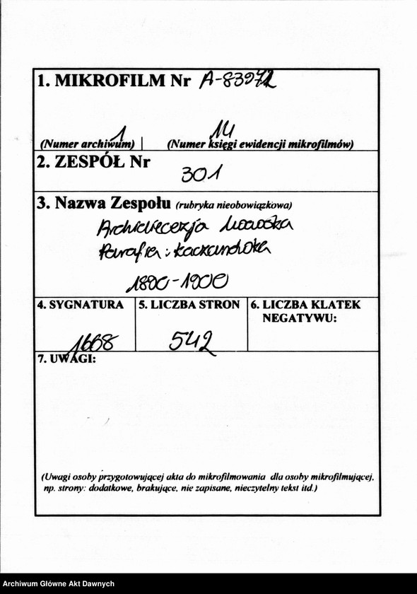 image.from.unit.number "Parafia: Kaczanówka. Dekanat: Skałat. Księga metrykalna urodzeń, ślubów i zgonów dla wsi Kaczanówka, Czerniszówka, Iwanówka, Orzechowiec, Mysłowa*, Zadniszówka* i miasta Podwołoczyska*."