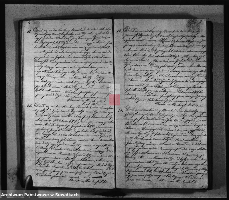 image.from.unit.number "Duplikat Aktów Urodzonych, Zaślubionych i Zmarłych Parafij Berznickiey z Roku 1834"