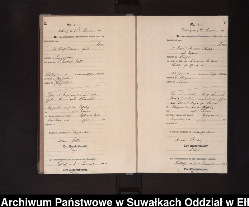 Obraz 6 z jednostki "Sterbe-Neben-Register des Königlich Preussischen Standes-Amtes Orlen Kreis Loetzen"