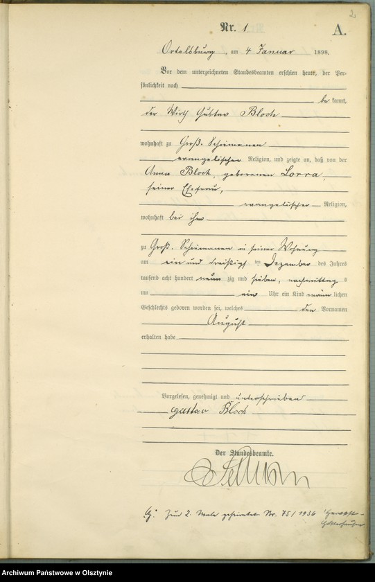 image.from.unit.number "Geburts-Haupt-Register Nr 1 - 86"