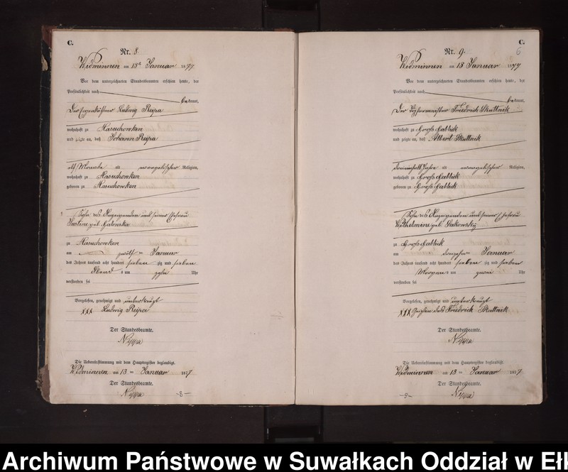 image.from.unit.number "Sterbe-Neben-Register des Preussischen Standes-Amtes Widminnen Kreis Loetzen"