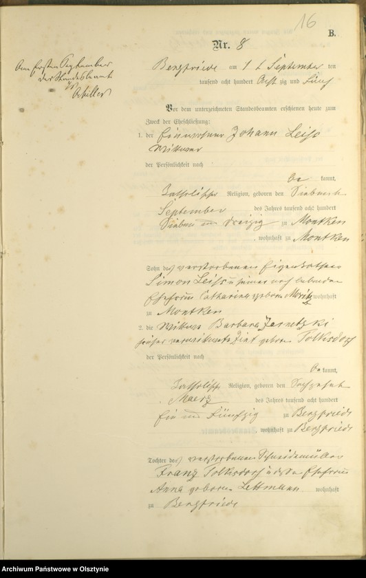 image.from.unit.number "Heiraths-haupt-Register Nr 1 - 21 i 23"