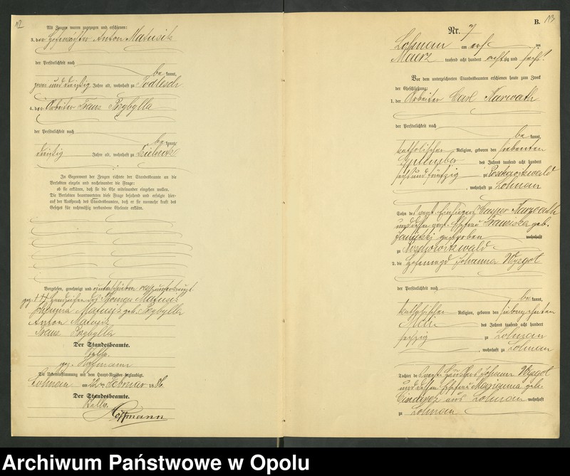 Obraz 10 z jednostki "Urząd Stanu Cywilnego Łany Księga małżeństw rok 1886-89"