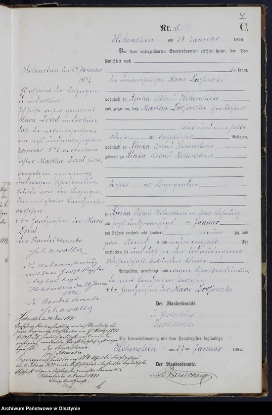 image.from.unit.number "Sterbe-Neben-Register Nr 1 - 71"