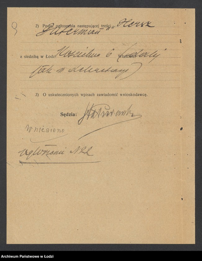 Obraz 11 z jednostki "Hersz Guterman- sprzedaż owoców"