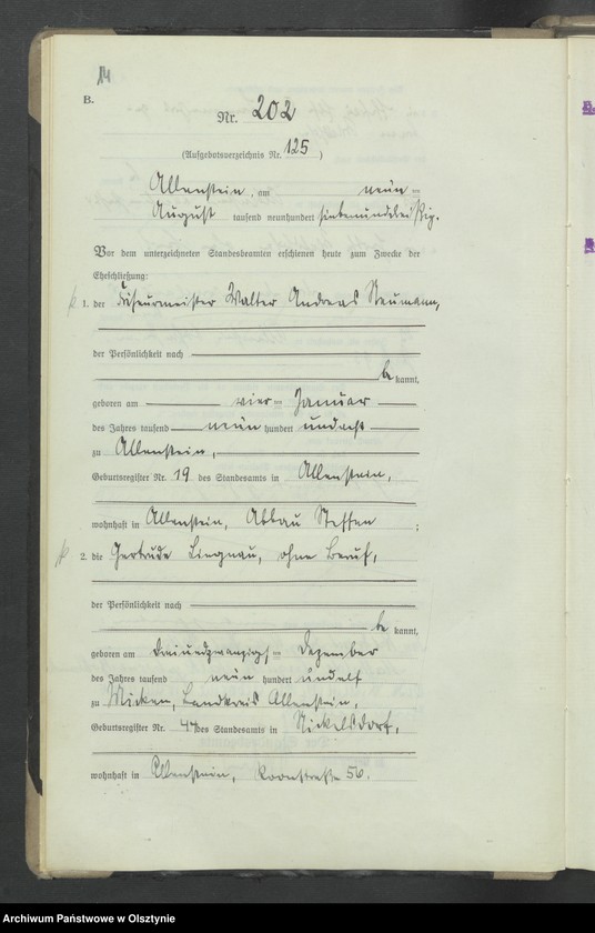 image.from.unit.number "Heirats-Haupt-Register Tom II, Nr 196-397"