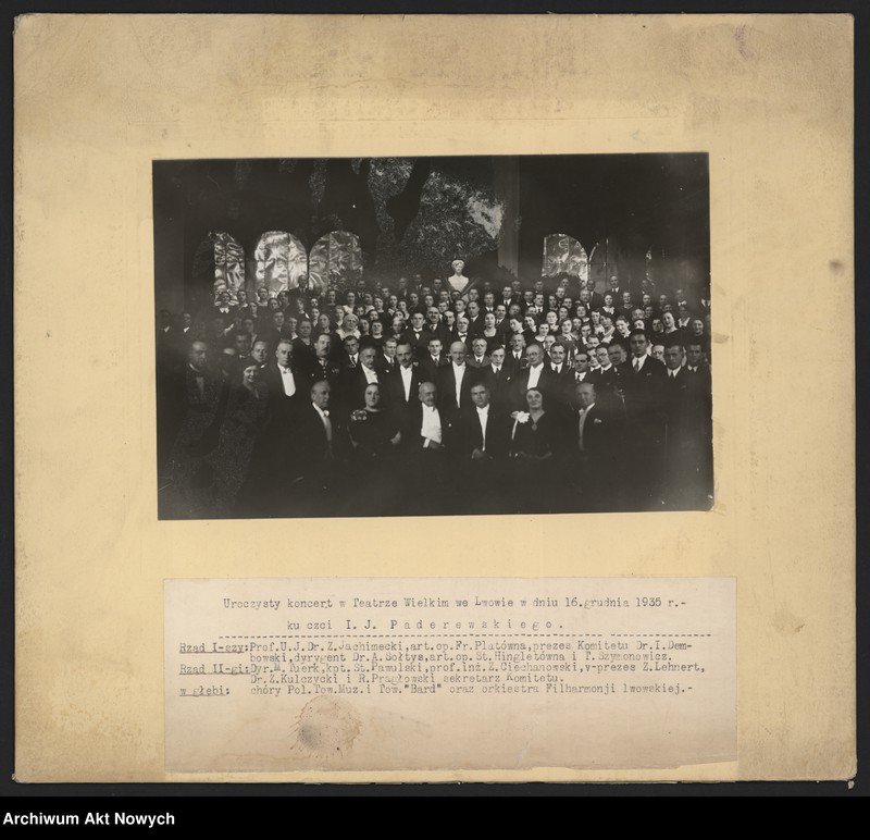 image.from.unit.number "Fotografie grupowe z udziałem I. J. Paderewskiego. Fotografie uroczystości i obchodów przesłane I. J. Paderewskiemu"