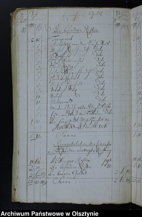 image.from.unit.number "Jahr Kirchen Rechnung der Waltersdorfschen Kirche aller Einnahme und Ausgabe wie auch Bau-Rechnung"