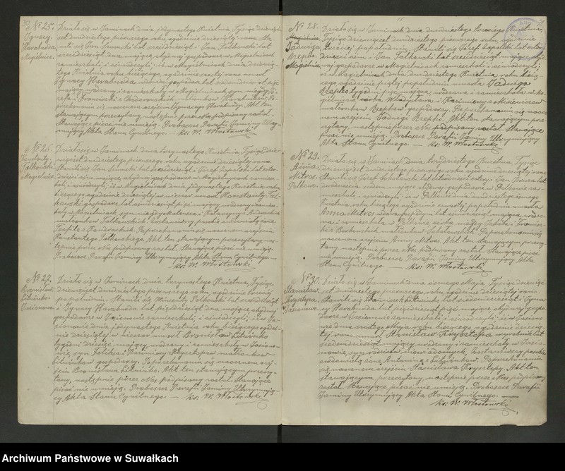 image.from.unit.number "Akta Zmarłych Parafii Jami[ny] od dnia 24go Kwietnia 1920 roku do dnia 4go Listopada 1925 roku"