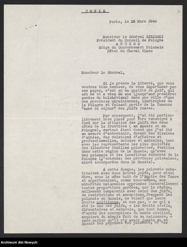 image.from.unit.number "Działalność polityczna i wojskowa Władysława Sikorskiego jako premiera Rządu RP na emigracji i Naczelnego Wodza. T. II. Poparcie programu nowego rządu przez Polonię z Chicago. Sprawa ewakuacji wojskowych polskich z Francji. Korespondencja. Memoriał S. Ołpińskiego: "W odpowiedzi na krążące plotki i zarzuty"."