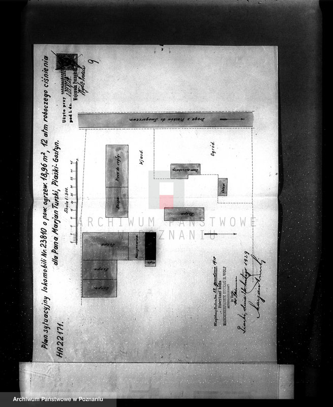 Obraz 13 z jednostki "Parowa cegielnia i fabryka wyrobów cementowych M. Turski - Piaski pow. gostyński"
