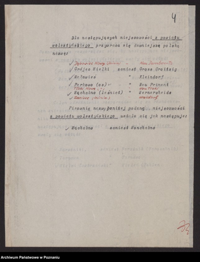 Obraz 6 z jednostki "[Przywracanie polskich nazw na terenie powiatu wolsztyńskiego]"