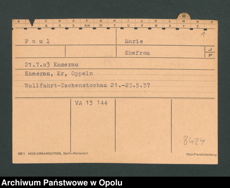 Obraz 3 z jednostki "[Paul Marie, ur. 21.07.1903 Kamerau]"