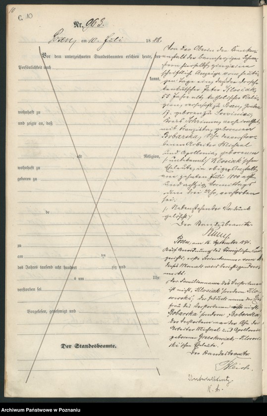 Obraz 13 z jednostki "Księga zgonów t. III"