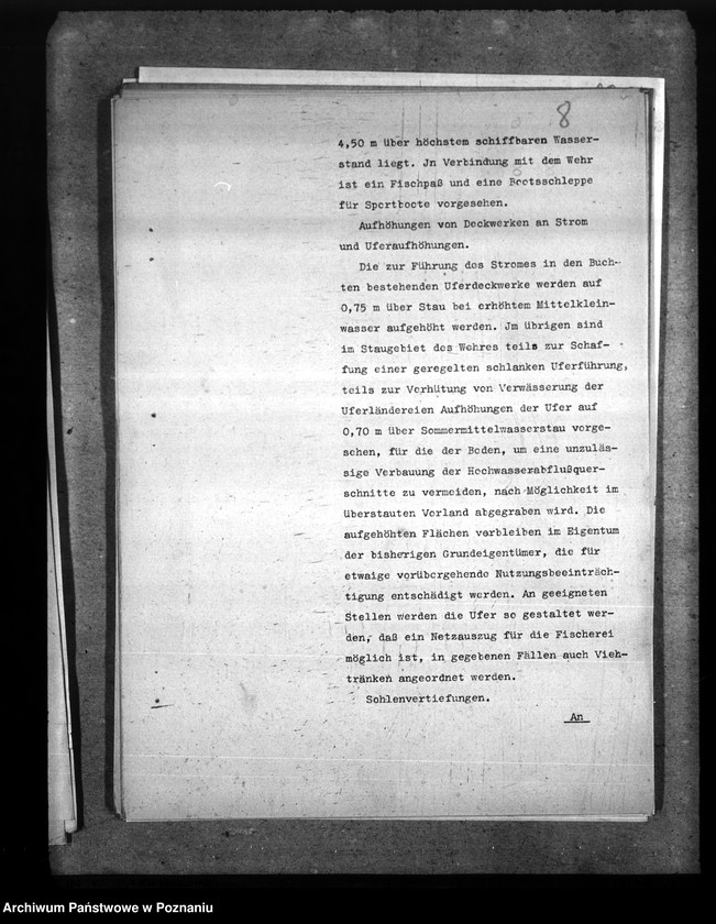 Obraz 12 z jednostki "Wasserstrassendirektion Hannover. Neubauamt für die Kanalisierung der Mitteweser Minden i. W. Staustufe Petershagen. Ausbauverfahren"