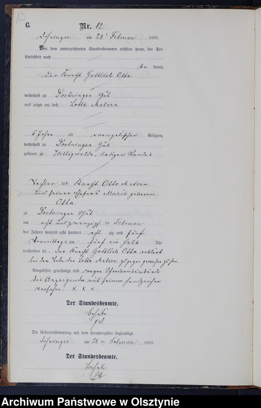 image.from.unit.number "Sterbe-Neben-Register Nr 1 - 76"