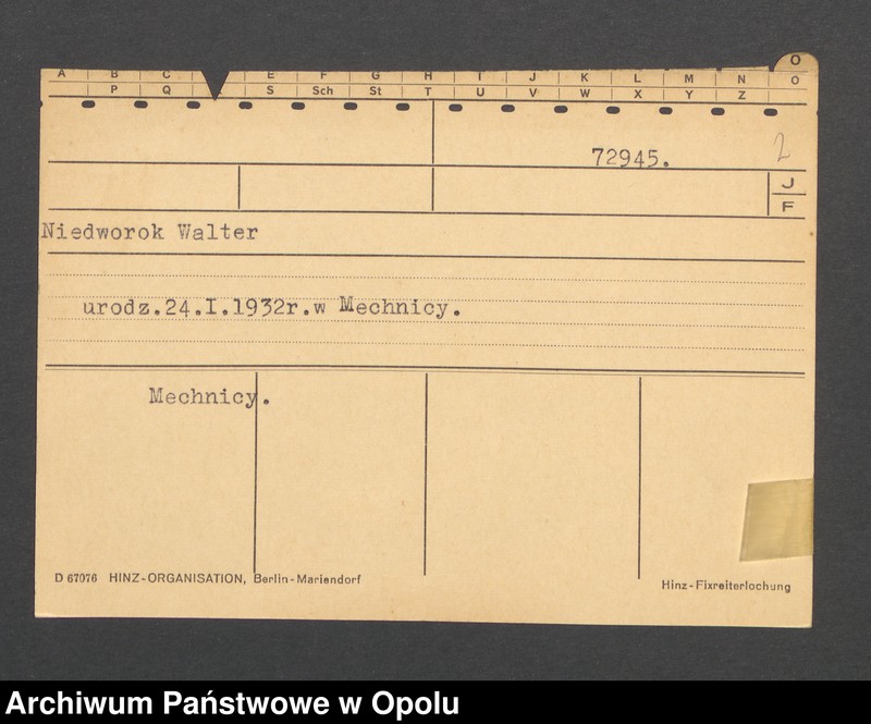Obraz 4 z jednostki "[Lesch Alfons, ur. 21.10.1900 r. Beuthen]"