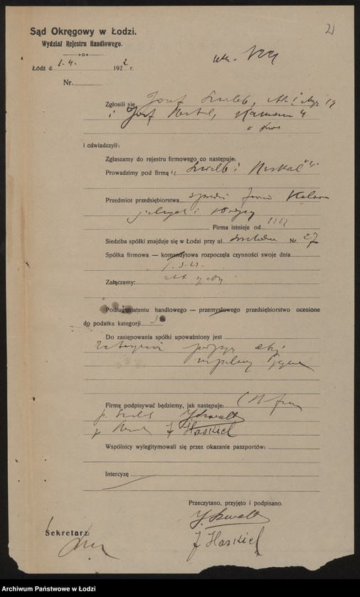 image.from.unit.number "Szwalb i Chaskiel- sprzedaż towarów kolonialnych"