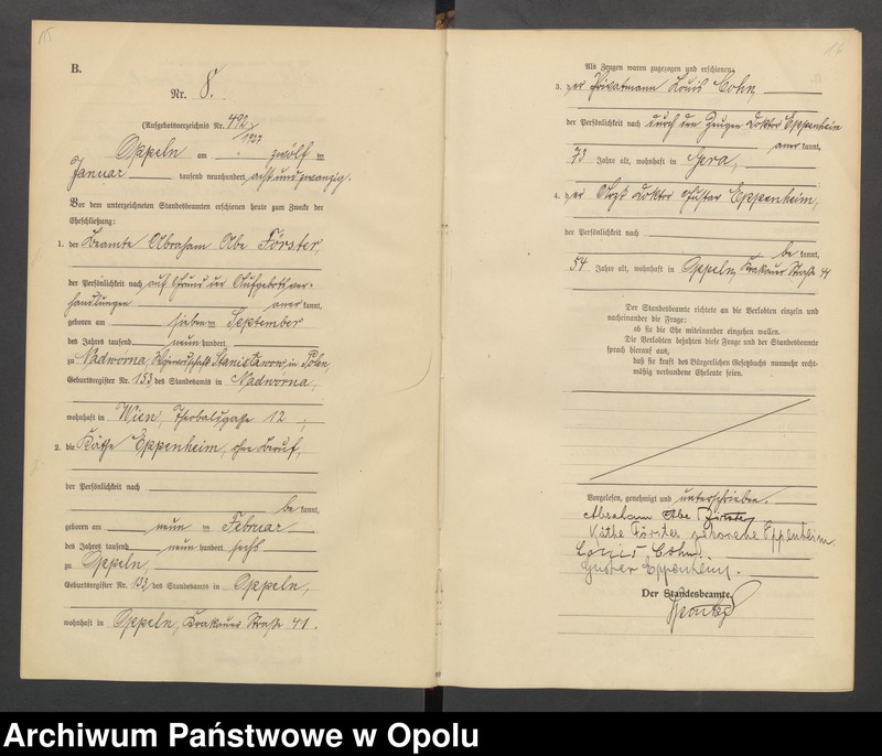 Obraz 11 z jednostki "[Rejestr Małżeństw] 1928 Nr 1-248"