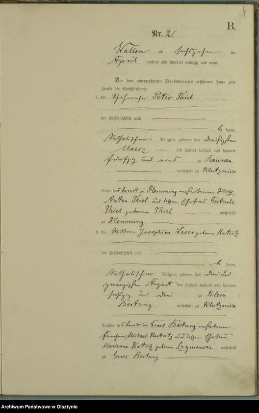 image.from.unit.number "Heiraths-Haupt-Register Nr 1 - 11"