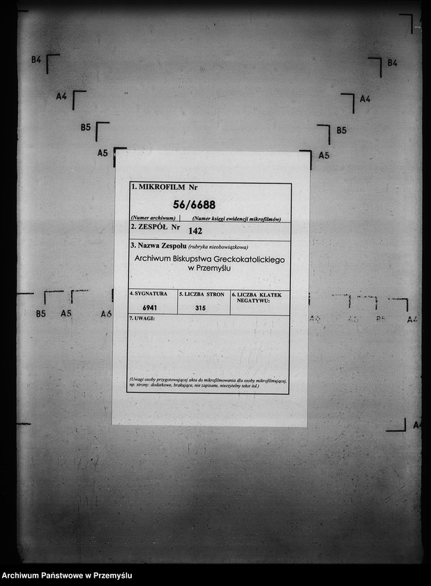 Obraz 2 z jednostki "[Kopie ksiąg metrykalnych parafii Wysowa z filią Blechnarka (dekanat Gorlice)]"