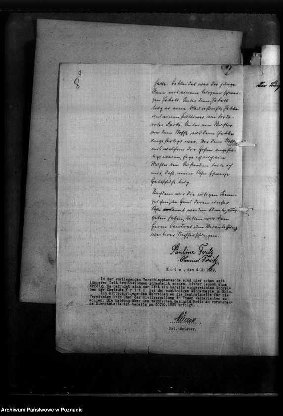 Obraz 12 z jednostki "Kreis Turek. Korespondencja w sprawie miejscowych Niemców, którzy zginęli w 1939 roku"