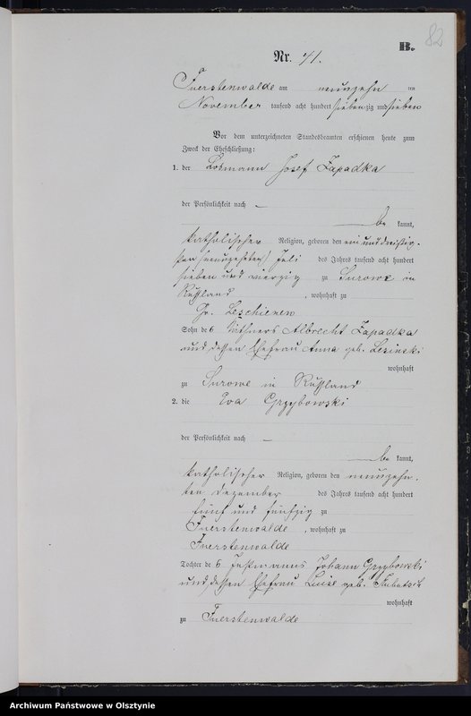 image.from.team "Urząd Stanu Cywilnego w Księżym Lasku pow. szczycieński"