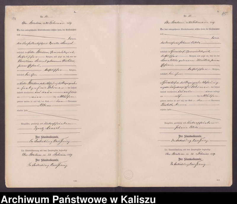 Obraz 11 z jednostki "[Księga urodzeń]"