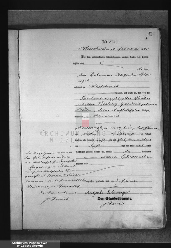 image.from.unit.number "[Pierwopis aktów urodzeń z 1885 roku]."