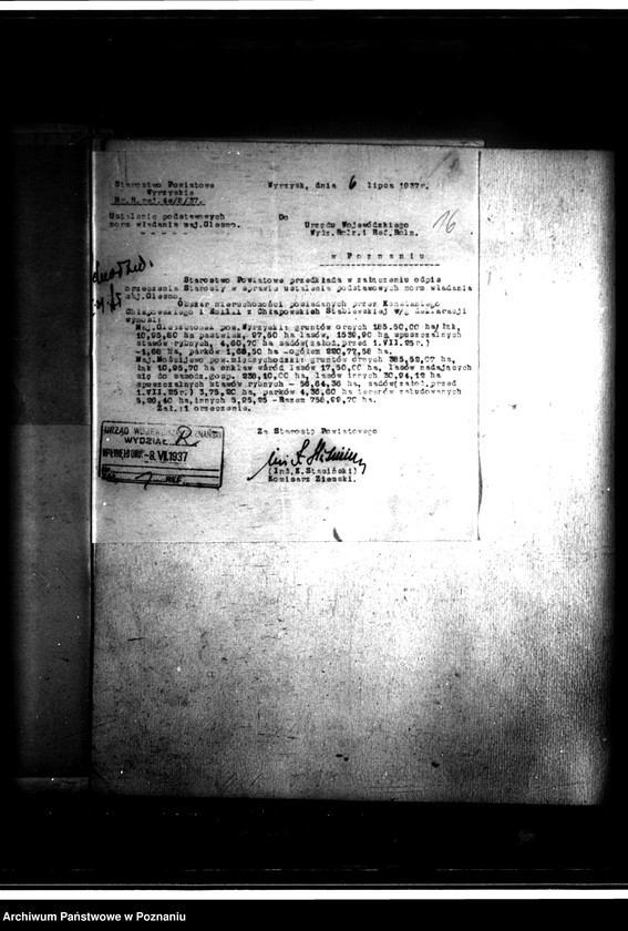 Obraz 20 z jednostki "Wyłączenie z art. 4 i 5 ustawy o wykonaniu reformy rolnej w powiecie wyrzyskim sprawy ogólne"