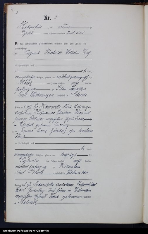 image.from.unit.number "Heiraths-Neben-Register Nr 1 - 14"