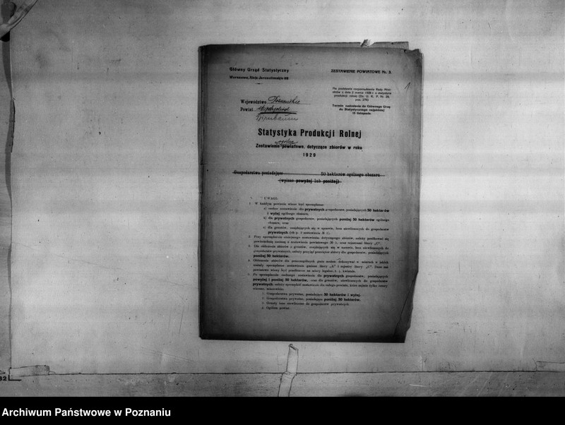 Obraz 3 z jednostki "/Statystyka produkcji rolnej - zestawienie powiatowe - Międzychód/"