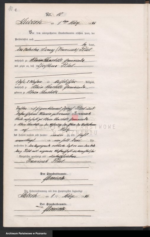 Obraz 13 z jednostki "Księga zgonów"