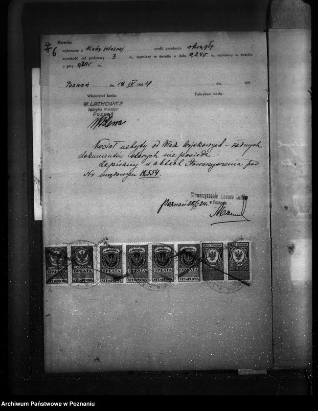 Obraz 10 z jednostki "Fabryka maszyn -Lachowicz i Ska w Poznaniu nr woj. kotła 17"