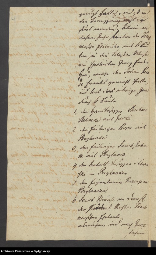 image.from.unit.number "Acta Manualia des Regierungs Fiscalats in Bromberg in Sachen des Bernardiner Kloster in Bromberg weder die Friedens Richter Taeuenbnersche Erben wegen Turbation in Besitz einer Wiese"