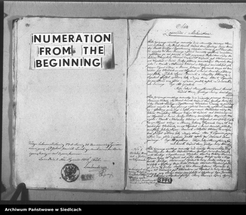 Obraz 14 z jednostki "Akta urodzin, małżeństw, zgonów"