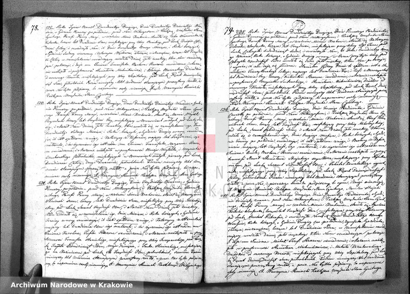 image.from.unit.number "AKTA. Urodzin; Uznania, i Przysposobienia Parafii Panny Maryi w Krakowie, sporządzone na Rok 1822. zaczynające się od Dnia Pierwszego Stycznia, a Konczące się w ostatnim Roku tegoz"